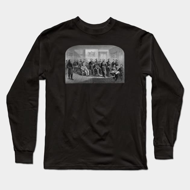 Lee Surrendering At Appomattox -- Civil War Long Sleeve T-Shirt by warishellstore